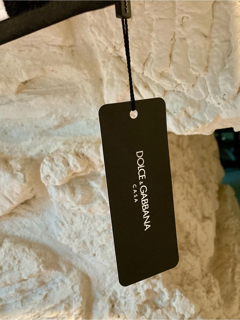 NWT Dolce and Gabanna Casa zebra print 100% cotton Terry guest towel